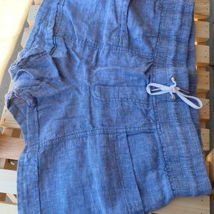 Athleta Cabo linen short 5” - chambray blue, size 12
